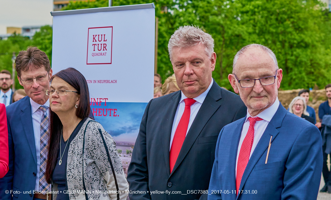 11. Mai 2017 - Grundsteinlegung für die LOGE und dem Kulturquadrat in Neuperlach